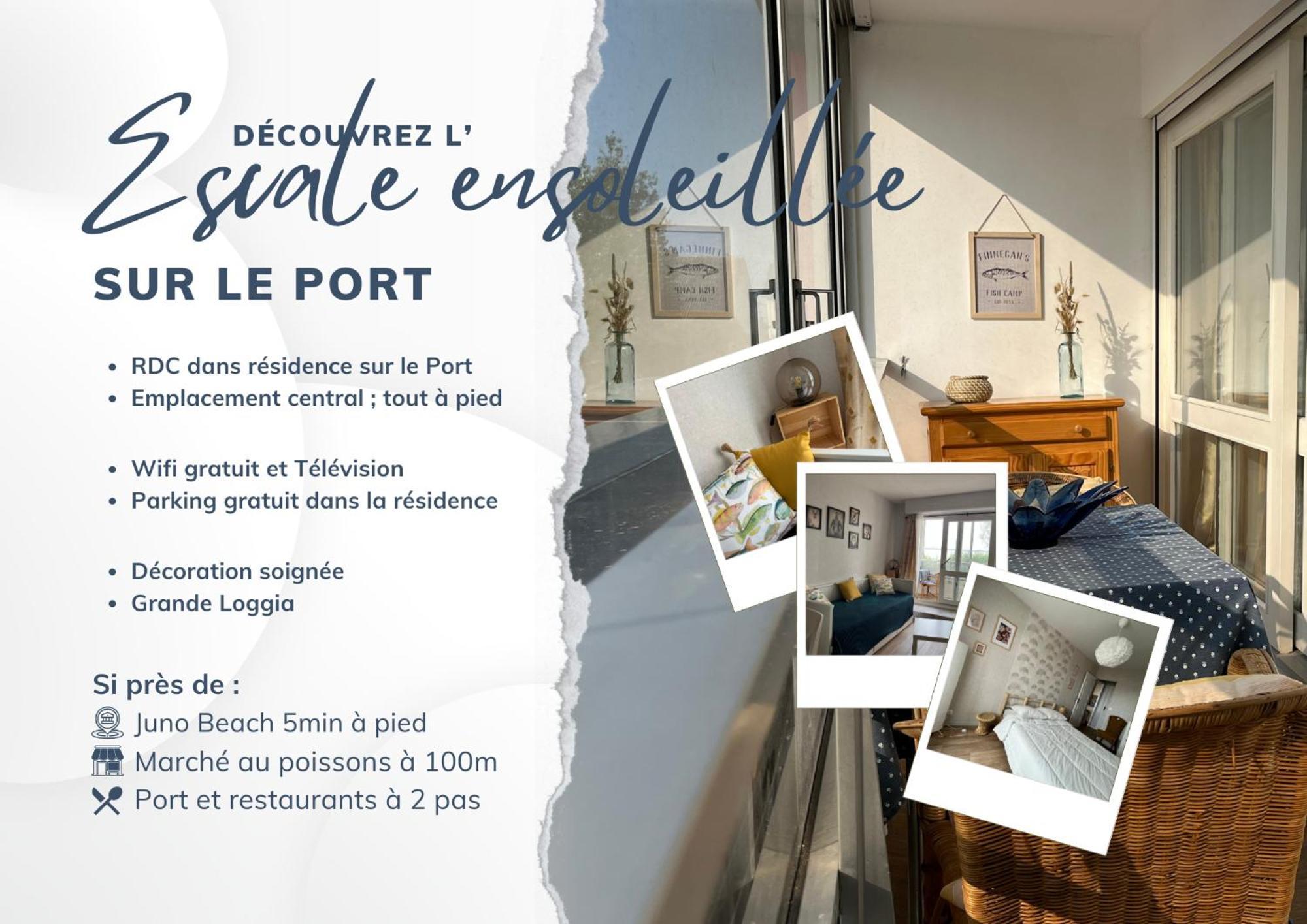 L'Escale Ensoleillee, 2 Pieces Sur Le Port Proche Juno Beach Courseulles-sur-Mer Esterno foto
